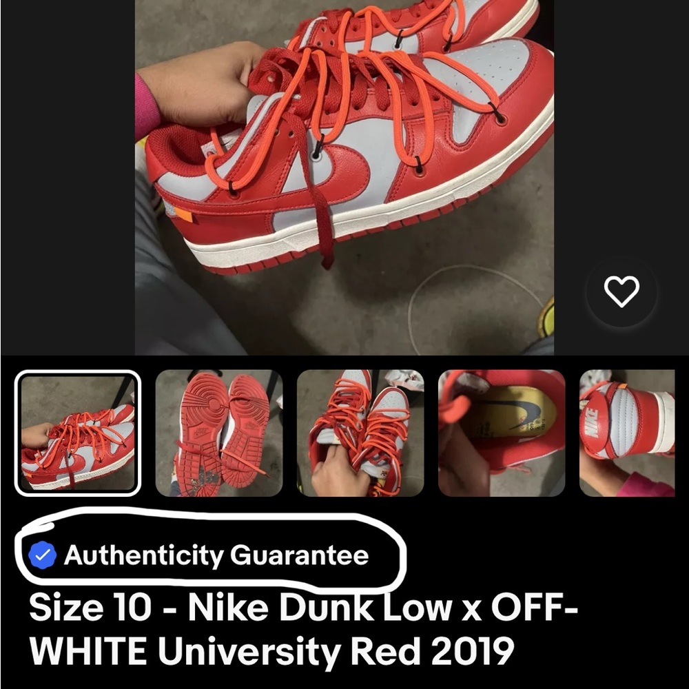 Nike off white dunks